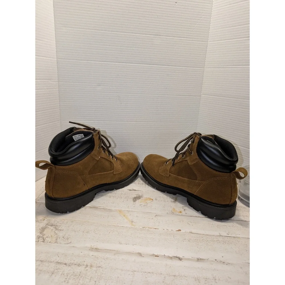 Brahma Leather Suede Waterproof Work Boots Men's Size 10W #MNBR0544411